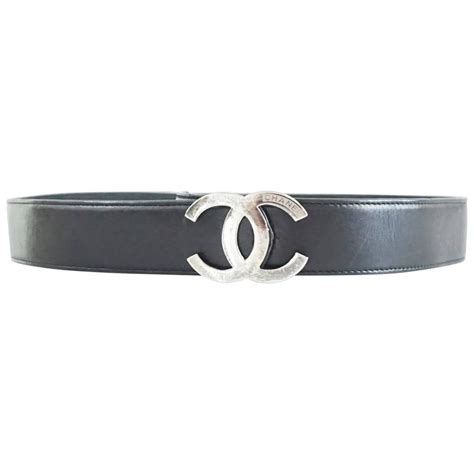 chanel chain belt 1930s|Chanel black belt silver buckle.